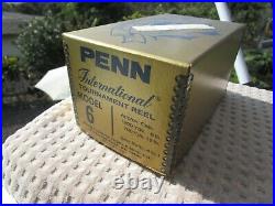 PENN International 6 Reel, never used, in original box with accessories scarce