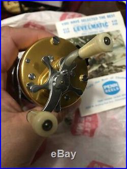PENN LEVELMATIC 910 BAIT CASTING REEL with BOX MANUAL WRENCH VINTAGE BRAND NEW