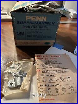 PENN No 349 (MASTER MARINER) with SPOOLED STEEL and 49M BOX (PAPERWORK)