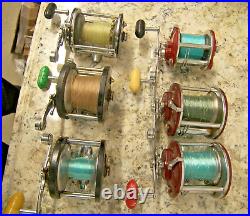 PENN Peerless No. 9 Level Wind Reel VTG LOT 6 PEN REELS 209 285 155