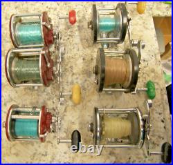 PENN Peerless No. 9 Level Wind Reel VTG LOT 6 PEN REELS 209 285 155