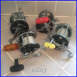 PENN REELS 180, Leveline 350, 200 and Jig Master 500 Lot of 4