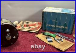 PENN REELS 209MS Level Wind Salt Water Fishing Peer Monofil Original Box USA