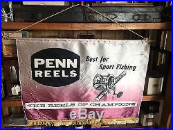 Penn Reels Tackle Shop Dealer Display, Large & Epic! Rare Vintage Fishing