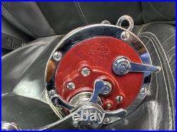 PENN SENATOR 114-H 6/0 Red VINTAGE BIG GAME REEL Works Great