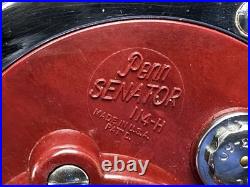PENN SENATOR 114-H 6/0 Red VINTAGE BIG GAME REEL Works Great