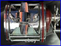 PENN SENATOR 114-H 6/0 Red VINTAGE BIG GAME REEL Works Great