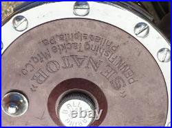 PENN SENATOR 114-H 6/0 Red VINTAGE BIG GAME REEL Works Great
