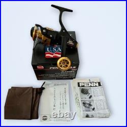 PENN Slammer 460 Spinning Reel New Black/Gold with Case & Manual