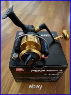 PENN Slammer 460 Spinning Reel New Black/Gold with Case & Manual