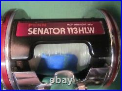 PENN Special 4/0 Senator 113HLW Wide Spool Conventional Reel. Rarely Used. EUC