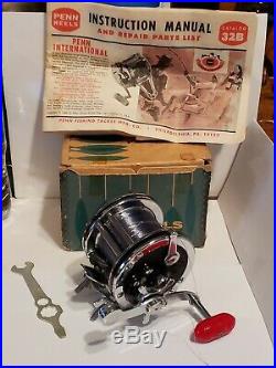 PENN USA Senator 110 1/0 Reel WithBox INSTRUCTIONS MANUAL COLLECTOR QUALITY