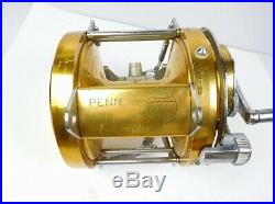 PENN Vintage Fishing Reel International 130 Gold some scratches and dirt