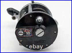 Penn 10 Level Wind Fishing Reel Ball Bearing Made In USA-Working Condition-Vtg