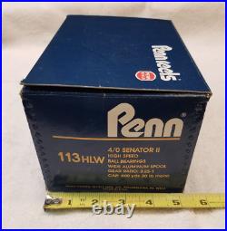 Penn 113HLW 4/0 Senator II, Vintage, New in Box, Made in the USA