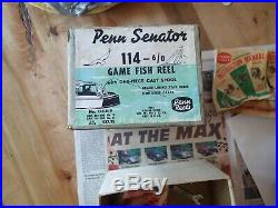 Penn 114 Senator 6/0 Conventional Fishing Reel Excellent Condition Made in USA