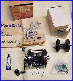 Penn 146L Squidder Jr. Reel Vintage, New in Box, Made in USA, Extra Spool