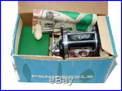 Penn 150 Surfmaster multiplier reel, old shop stock with box spares and catal