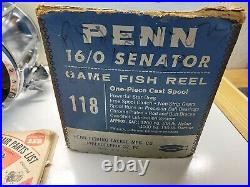 Penn 16/0 Senator Game Fish Reel Model 118 USA