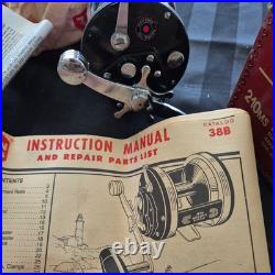 Penn 210MS Level Wind High Speed Reel, Vintage, New in Box, Made in USA, Spool