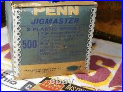 Penn 500 Jigmaster Fishing Reel WithBox & Catalog 29B 40 Pages! 1966 Made In USA