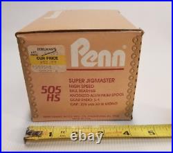 Penn 505HS Jigmaster High Speed Fishing Reel, Vintage, With Box, Made in USA