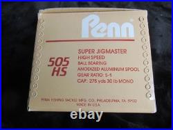 Penn 505HS Super Jigmaster High Speed Fishing Reel, Vintage