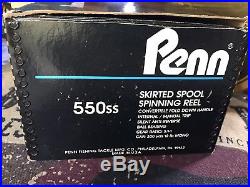 Penn 550ss Reel New In Box Very Nice Display Vintage