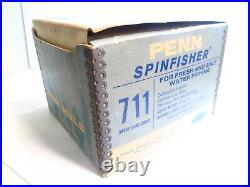 Penn 711 Spinfisher greenie spinning reel in box with extras