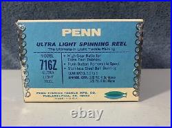 Penn 716z Ultra Light Spinning Reel USA