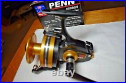 Penn 8500SS Large Skirted Spool Spinning Reel New in Box Black & Gold USA Hi Spd