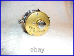 Penn 910 Levelmatic Bait Casting Reel Vintage Serviced & Cleaned Vg + Condition