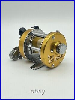 Penn 920 Levelmatic Fishing Reel Made In The USA Vintage Beautiful Condition