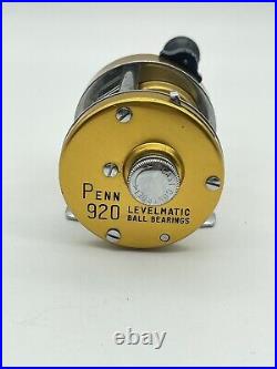 Penn 920 Levelmatic Fishing Reel Made In The USA Vintage Beautiful Condition