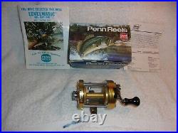 Penn 930 Levelmatic Bait Casting Reel Box Papers Wrench Minty Condition Clean