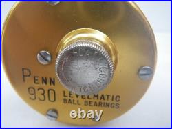 Penn 930 Levelmatic Vintage Multicolor Spin Reel Used with Box