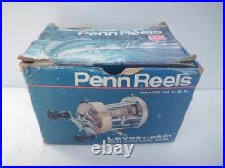 Penn 930 Levelmatic Vintage Multicolor Spin Reel Used with Box