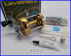 Penn Bait Casting Fishing Reel Levelmatic 930 Tool Parts Oil Manual Box Vtg
