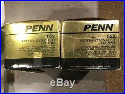 Penn Big Game 16S Two Speed International Fishing Reel Lot of 2 Pristine Cond