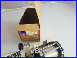 Penn Fishing Reel 140L Squidder In Original Box Anodized Aluminum Spool