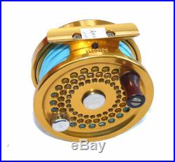 Penn International 2.5 Gold saltwater fly reel with box and line & case superb