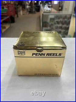 Penn International 4g Fly Fishing Reel Vintage Gold Rare With Case