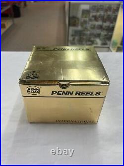 Penn International 4g Fly Fishing Reel Vintage Gold Rare With Case