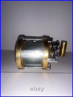 Penn International 6 Fishing Reel Gold Heavy Rare Find Vintage Trolling Reel