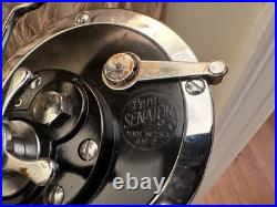 Penn LEFT HAND 9/0 Senator Red Handle Fishing Reel LEFTY MADE IN USA VINTAGE 115