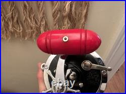 Penn LEFT HAND 9/0 Senator Red Handle Fishing Reel LEFTY MADE IN USA VINTAGE 115