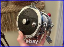 Penn LEFT HAND 9/0 Senator Red Handle Fishing Reel LEFTY MADE IN USA VINTAGE 115