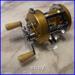 Penn Level Matic 910 Double Handle Vintage Rare Silver Clutch Good Condition