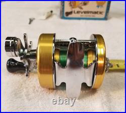 Penn Levelmatic No. 920 Gold Bait Casting Reel, Vintage, New in Box, Made in USA