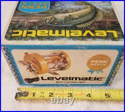 Penn Levelmatic No. 920 Gold Bait Casting Reel, Vintage, New in Box, Made in USA
